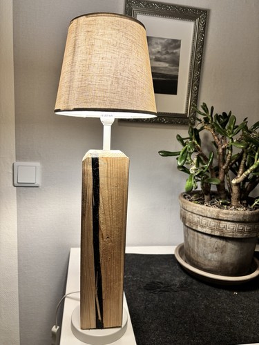 Lampe holz vintage design - lampe,