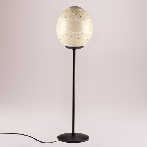 Tischlampe straußenei 2 - tischlampe,
