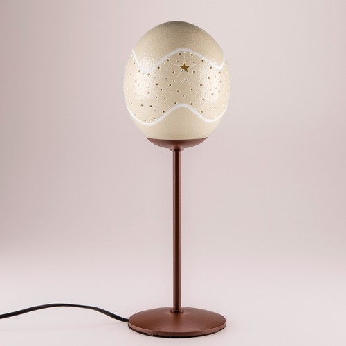 Tischlampe straußenei 1 - straußenei, "1