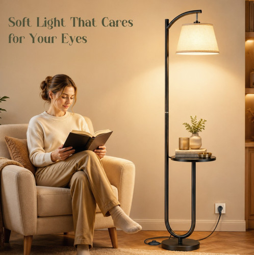 Stehlampe mit tisch - stehlampe, dimmbar